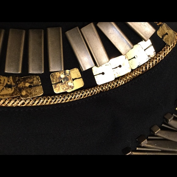 Hunt No More Black Gold Bodycon Embellished - Picture 4 of 7